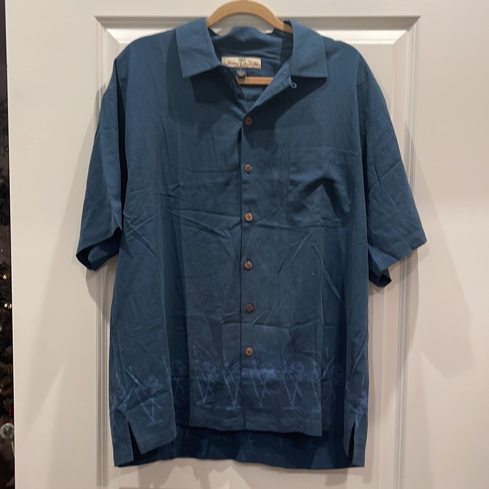 Blue dress shirt by Tommy Bahama